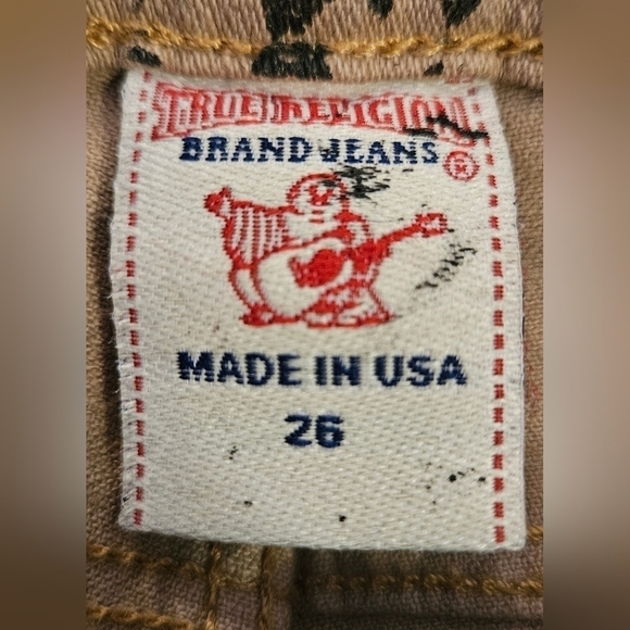 True Religion Halle Snakeskin Skinny Jeans Brown Black Stretch Size 26 - Picture 10 of 13